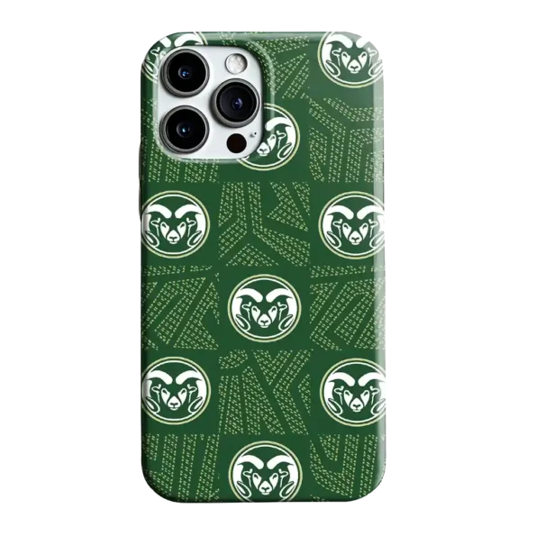 colorado state rams chevron squares green phone case best selling