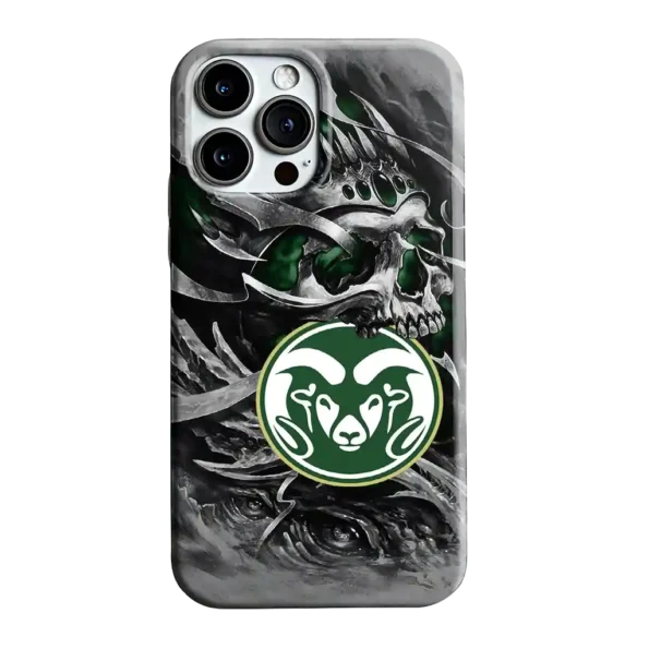 colorado state rams skull blades green gray phone case best selling