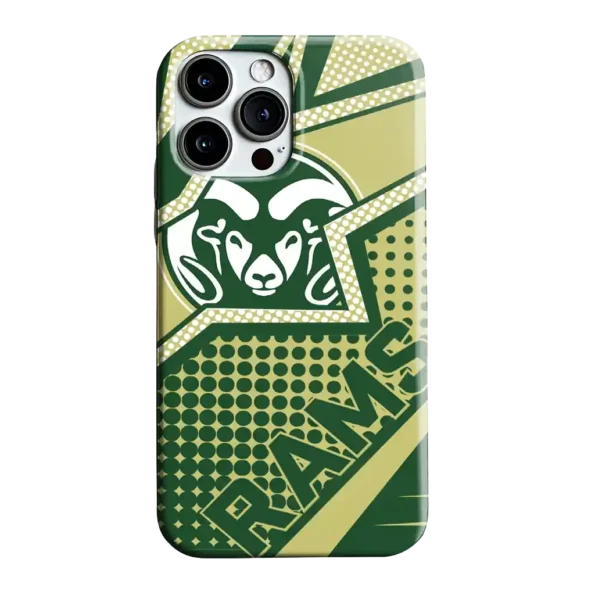 colorado state rams star outline green phone case best selling