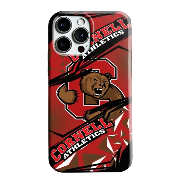 cornell big red jagged flash red black phone case best selling