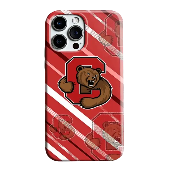 cornell big red linear stripes red phone case best selling