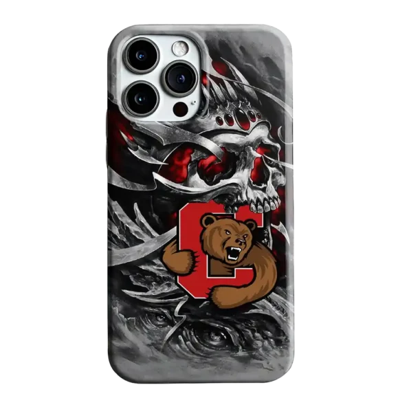 cornell big red skull blades red gray phone case best selling