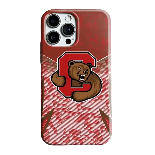 cornell big red striped overlay red phone case best selling