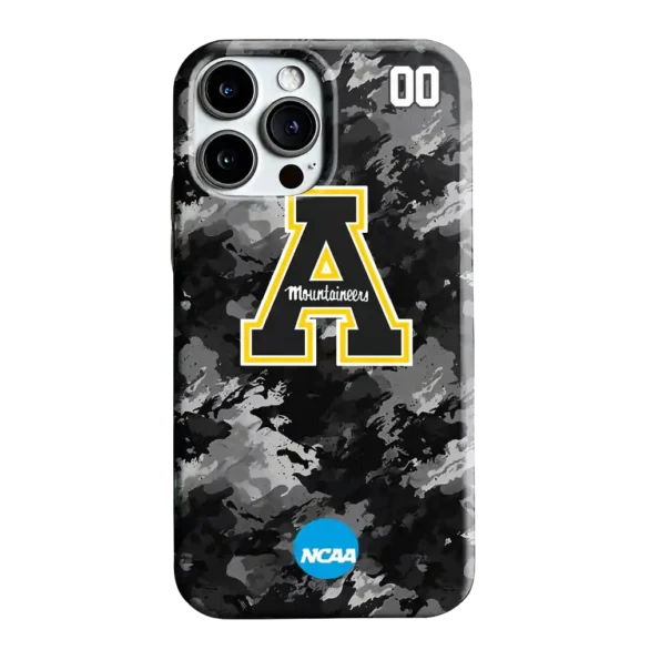 custom appalachian state mountaineers camo abstract black phone case best selling