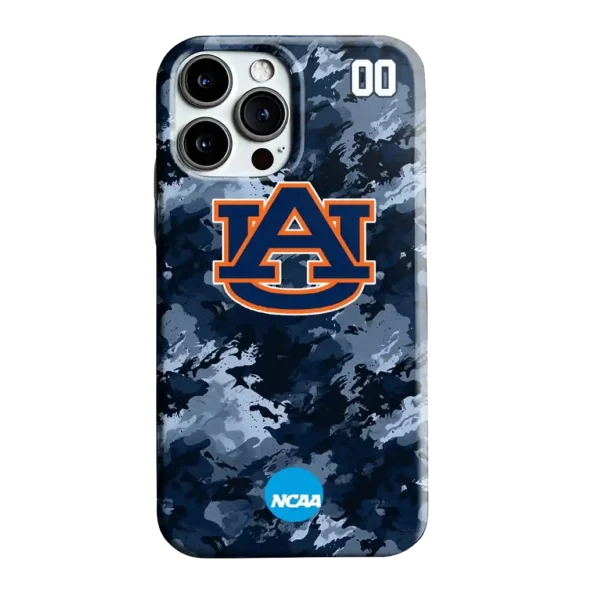 custom auburn tigers camo abstract navy blue phone case best selling