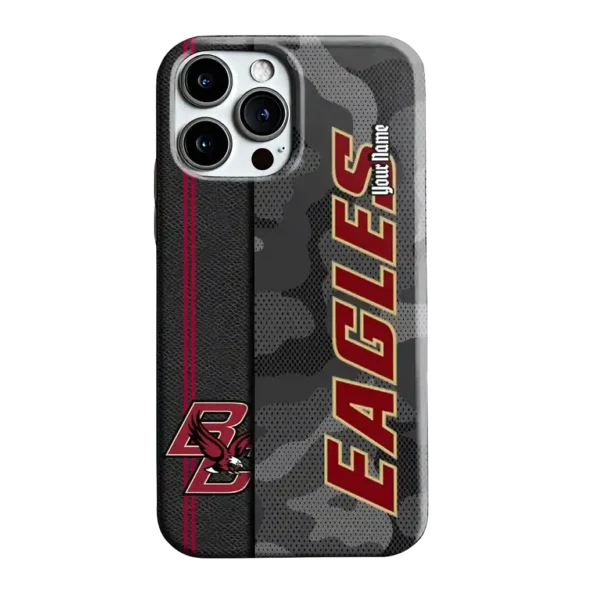 custom boston college eagles camouflage stealth maroon gray phone case best selling
