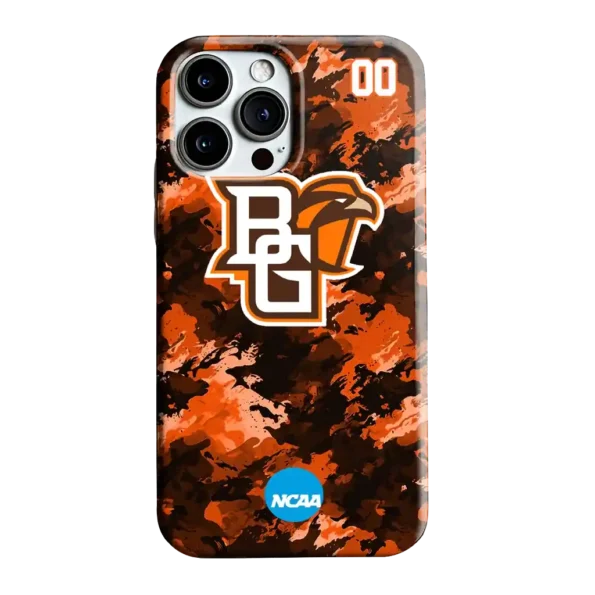 custom bowling green falcons camo abstract orange phone case best selling