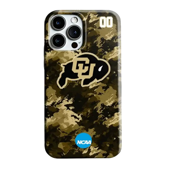 custom colorado buffaloes camo abstract gold phone case best selling
