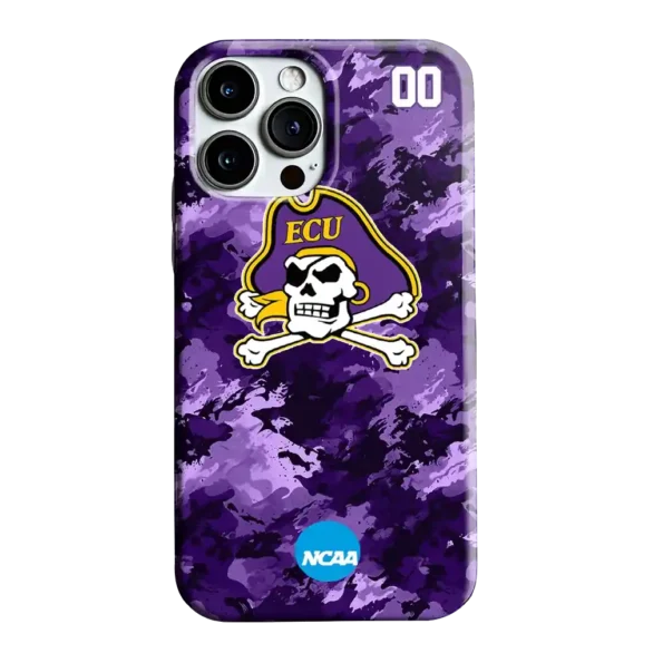 custom east carolina pirates camo abstract purple phone case best selling