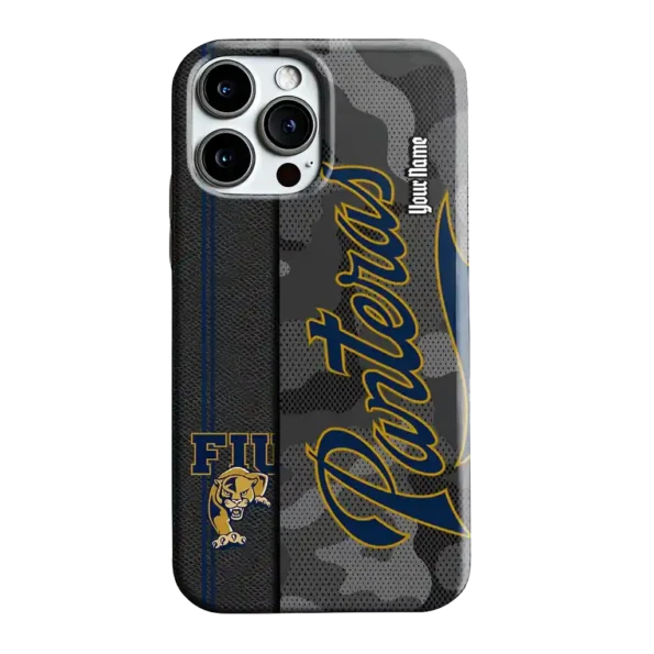 custom fiu panthers camouflage stealth blue gray phone case best selling
