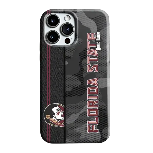 custom florida state seminoles camouflage stealth garnet gray phone case best selling