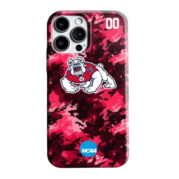 custom fresno state bulldogs camo abstract red phone case best selling