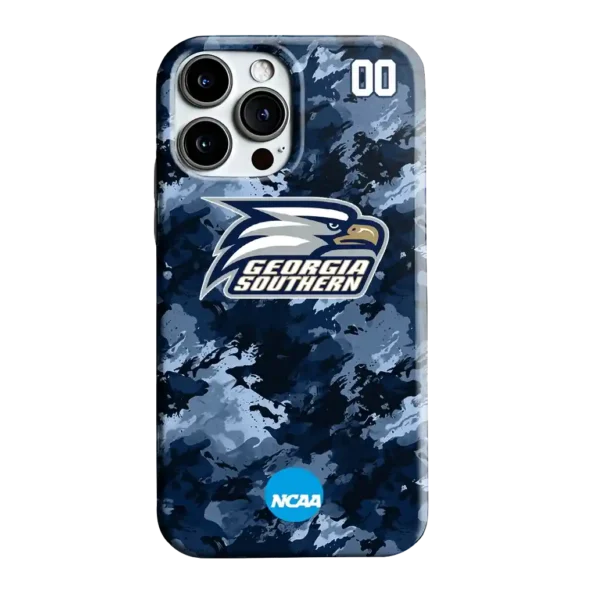 custom georgia southern eagles camo abstract blue phone case best selling
