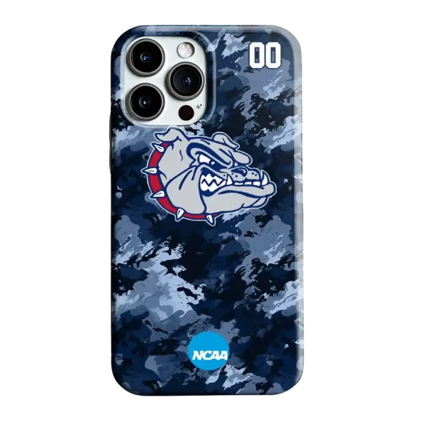 custom gonzaga bulldogs camo abstract blue phone case best selling