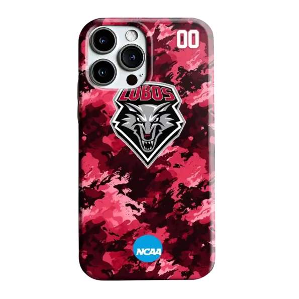 custom new mexico lobos camo abstract red phone case best selling