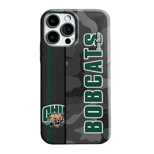 custom ohio bobcats camouflage stealth green gray phone case best selling
