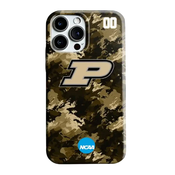 custom purdue boilermakers camo abstract gold phone case best selling