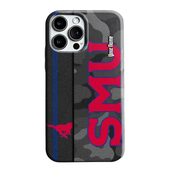 custom smu mustangs camouflage stealth blue gray phone case best selling