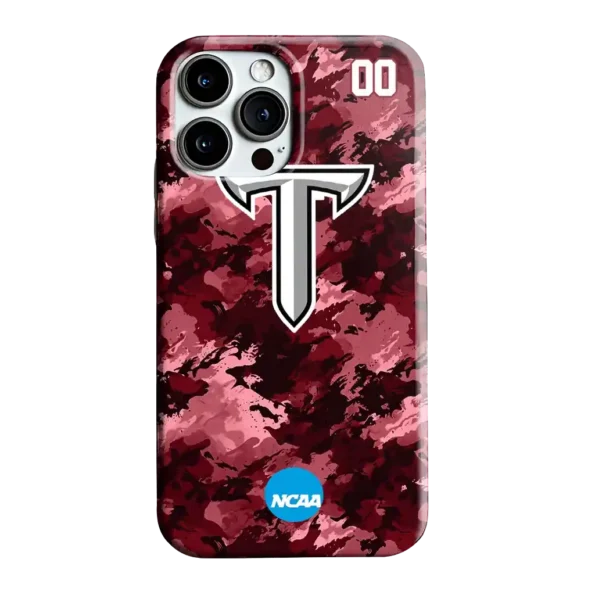 custom troy trojans camo abstract red phone case best selling