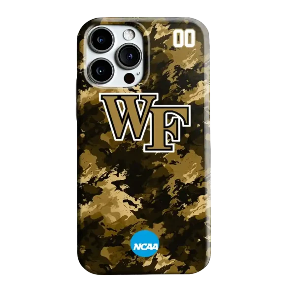 custom wake forest demon deacons camo abstract gold phone case best selling