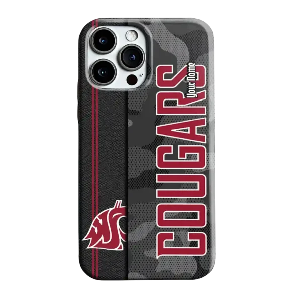 custom washington state cougars camouflage stealth crimson gray phone case best selling