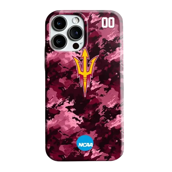 customized arizona state sun devils camo abstract maroon phone case best selling