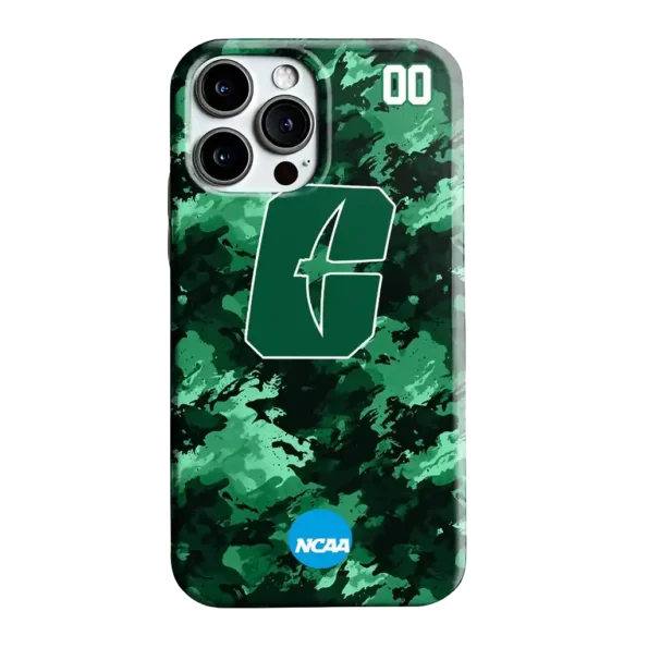 customized charlotte 49ers camo abstract green phone case best selling