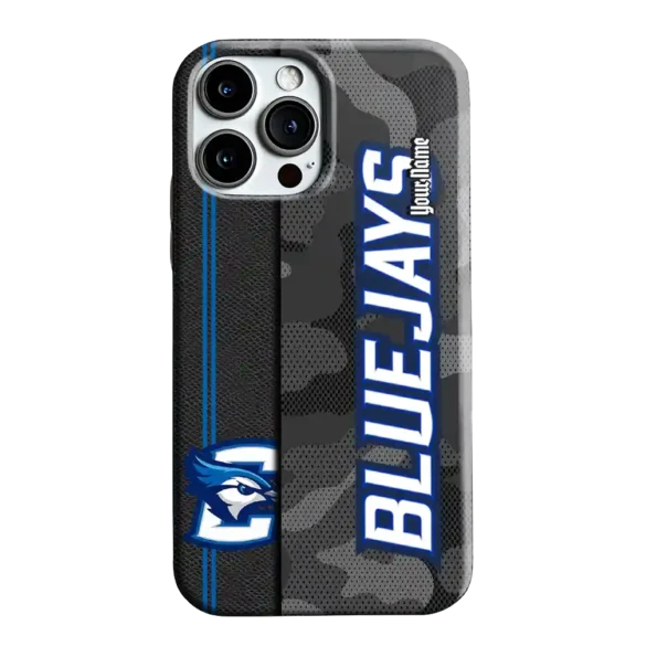 customized creighton bluejays camouflage stealth blue gray phone case best selling