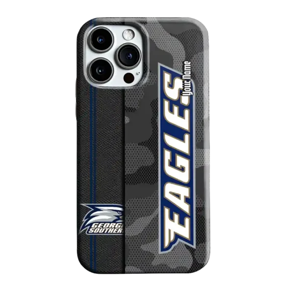 customized georgia southern eagles camouflage stealth blue gray phone case best selling