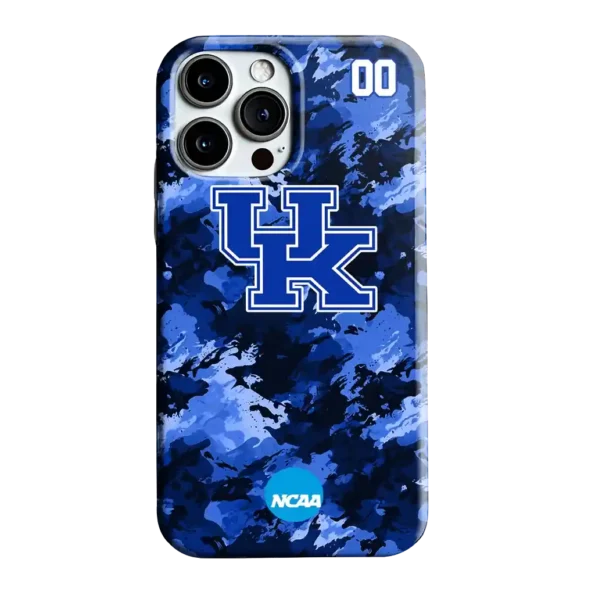 customized kentucky wildcats camo abstract blue phone case best selling