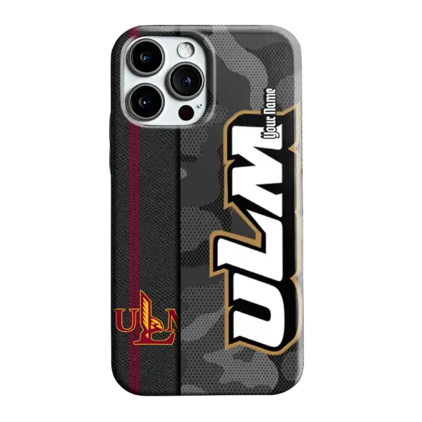 customized louisiana monroe warhawks camouflage stealth red gray phone case best selling
