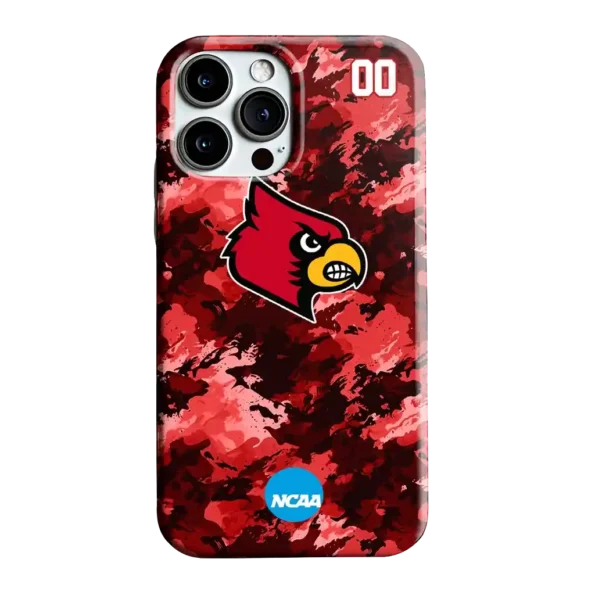 customized louisville cardinals camo abstract red phone case best selling