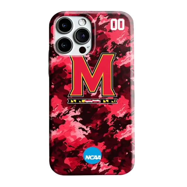 customized maryland terrapins camo abstract red phone case best selling