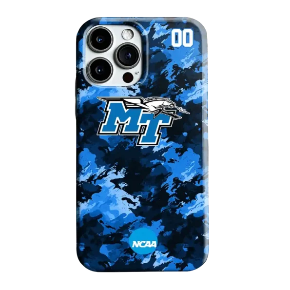 customized middle tennessee blue raiders camo abstract blue phone case best selling