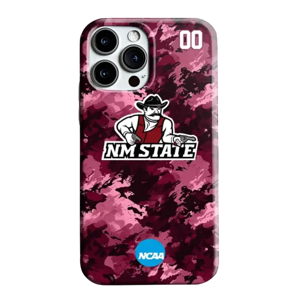 customized new mexico state aggies camo abstract crimson phone case best selling