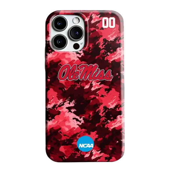 customized ole miss rebels camo abstract red phone case best selling