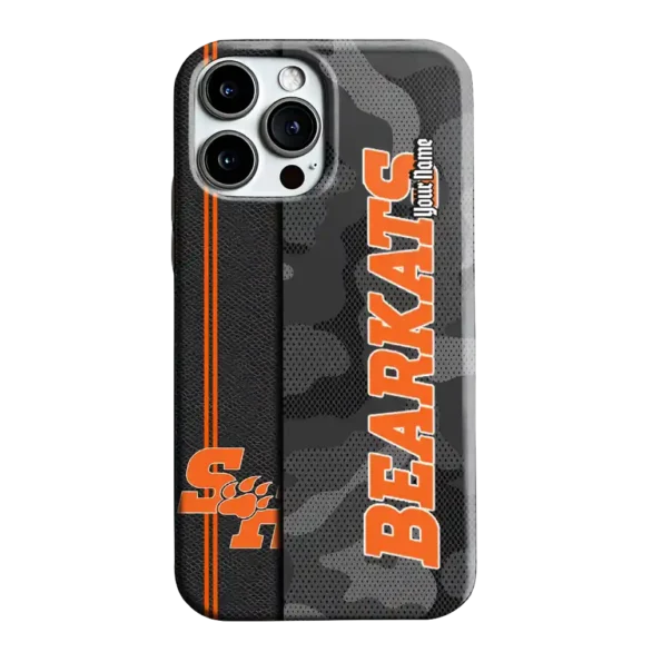 customized sam houston bearkats camouflage stealth orange gray phone case best selling