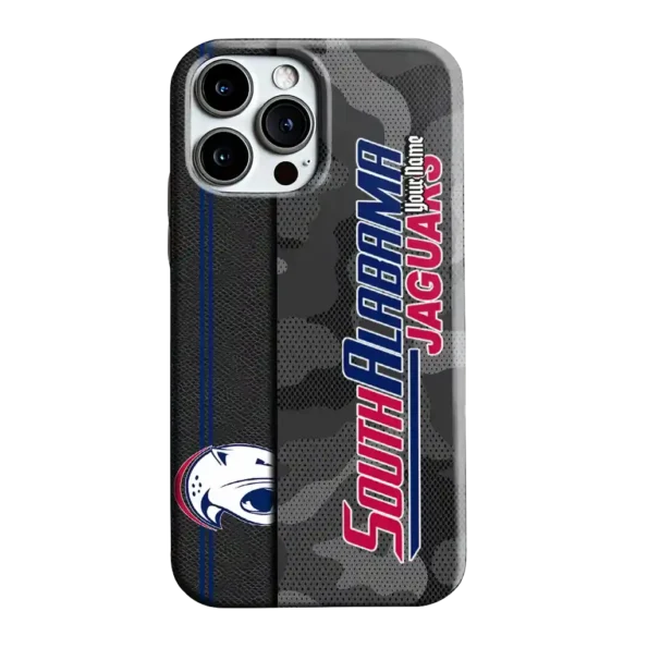 customized south alabama jaguars camouflage stealth blue gray phone case best selling