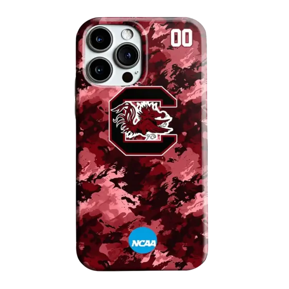 customized south carolina gamecocks camo abstract garnet phone case best selling