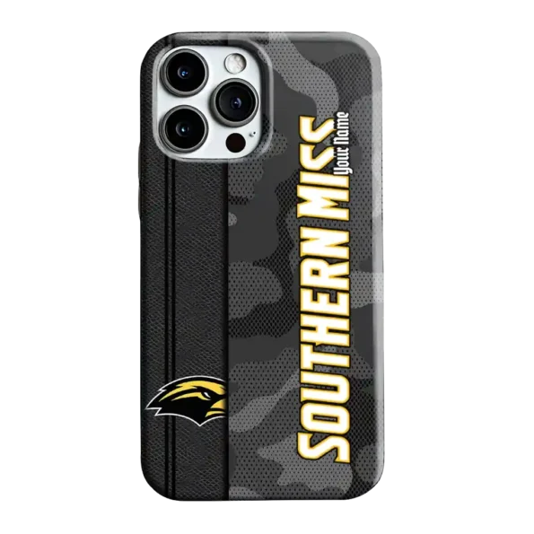 customized southern miss golden eagles camouflage stealth black gray phone case best selling