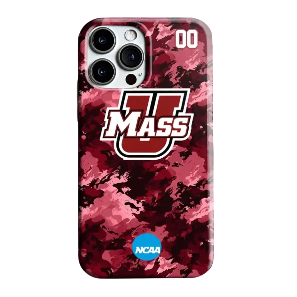 customized umass minutemen camo abstract red phone case best selling
