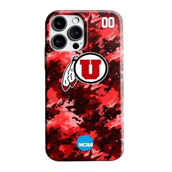 customized utah utes camo abstract red phone case best selling