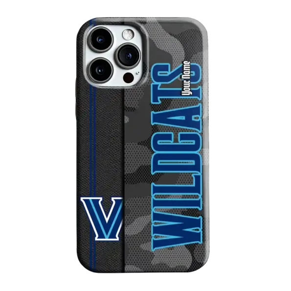 customized villanova wildcats camouflage stealth navy gray phone case best selling