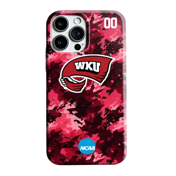 customized western kentucky hilltoppers camo abstract red phone case best selling