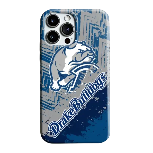drake bulldogs abstract zigzag blue phone case best selling