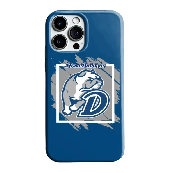 drake bulldogs brush square blue phone case best selling