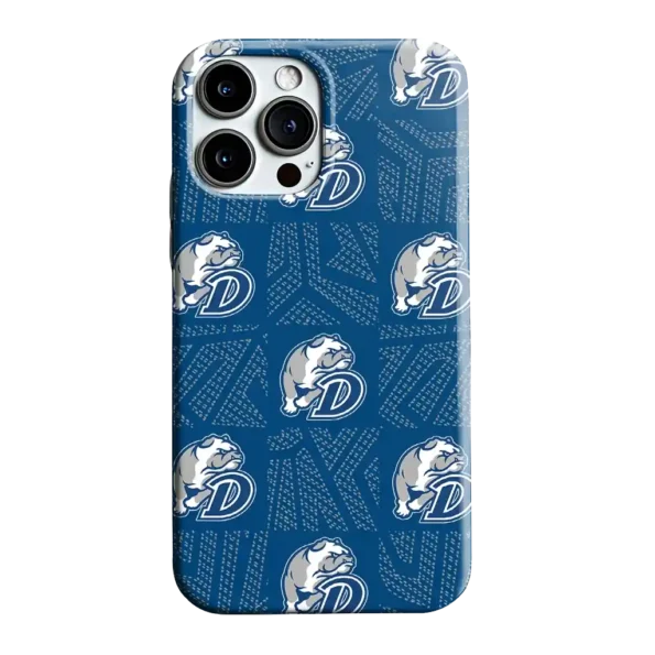 drake bulldogs chevron squares blue phone case best selling