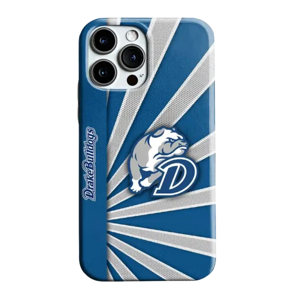 drake bulldogs sunburst rays blue phone case best selling