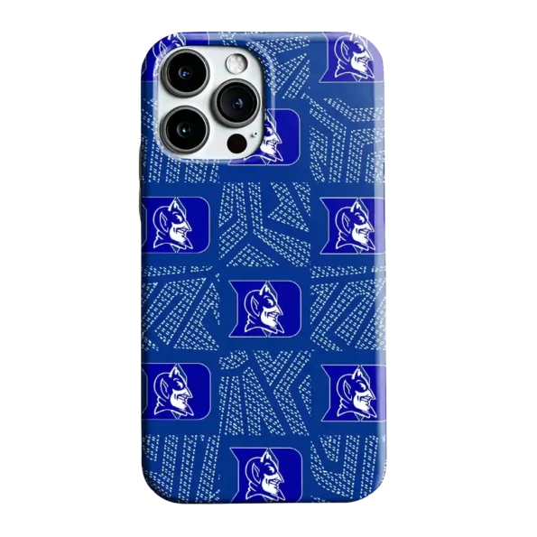 duke blue devils chevron squares blue phone case best selling