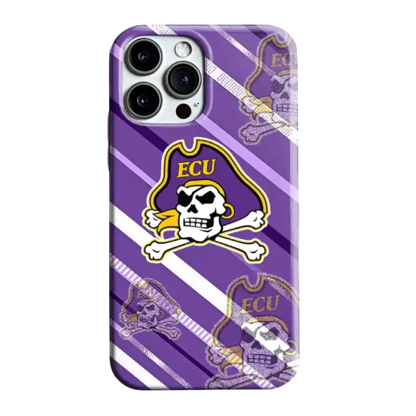 east carolina pirates linear stripes purple phone case best selling